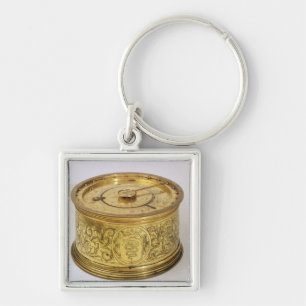The first spring driven clock with fusee, 1525 key ring