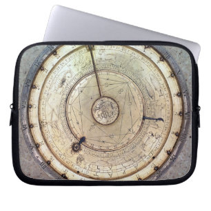 The first spring driven clock with fusee, view of laptop sleeve