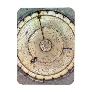 The first spring driven clock with fusee, view of magnet