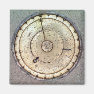 The first spring driven clock with fusee, view of magnet