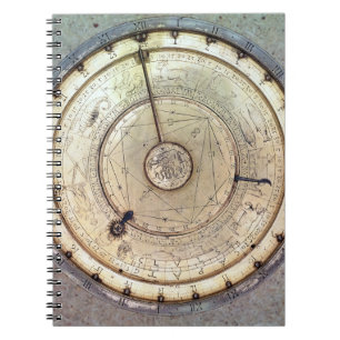 The first spring driven clock with fusee, view of notebook