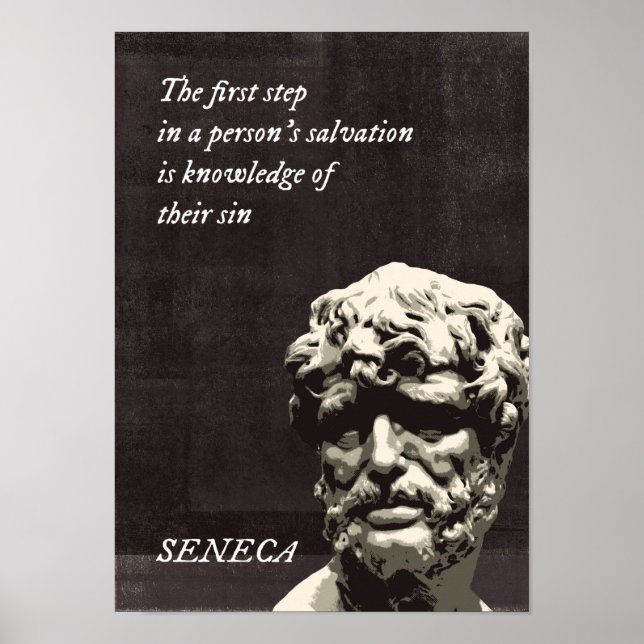 The first step in a person's salvation is poster (Front)