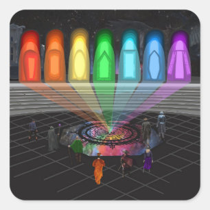 The First Step Square Sticker