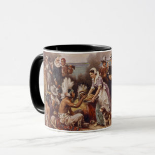 The first Thanksgiving 1621   c.1932 Mug