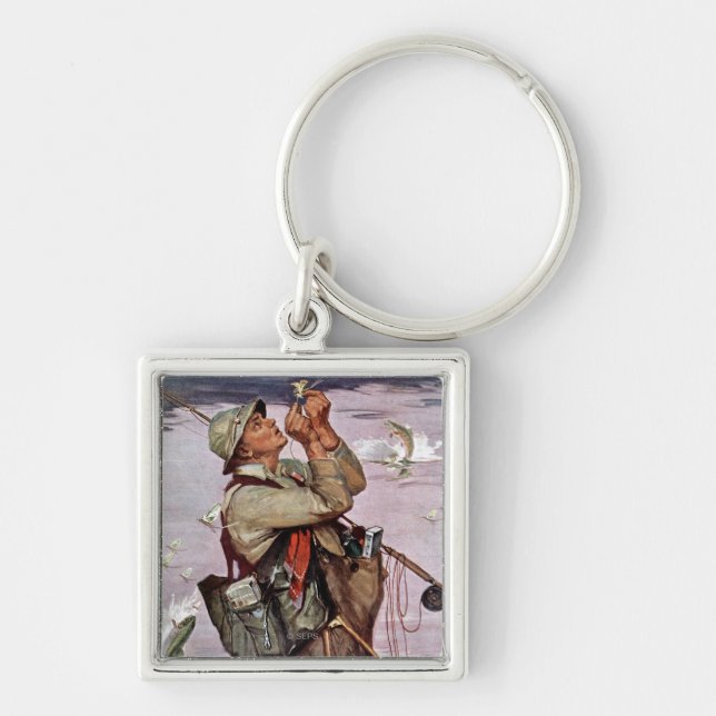 The Fish are Jumping Key Ring (Front)