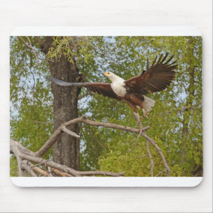 The Fish Eagle Flies, Botswasna. Mouse Pad