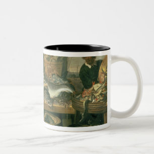 The Fish Market, 1618-21 Two-Tone Coffee Mug