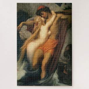 The Fisherman and the Syren (by Frederic Leighton) Jigsaw Puzzle