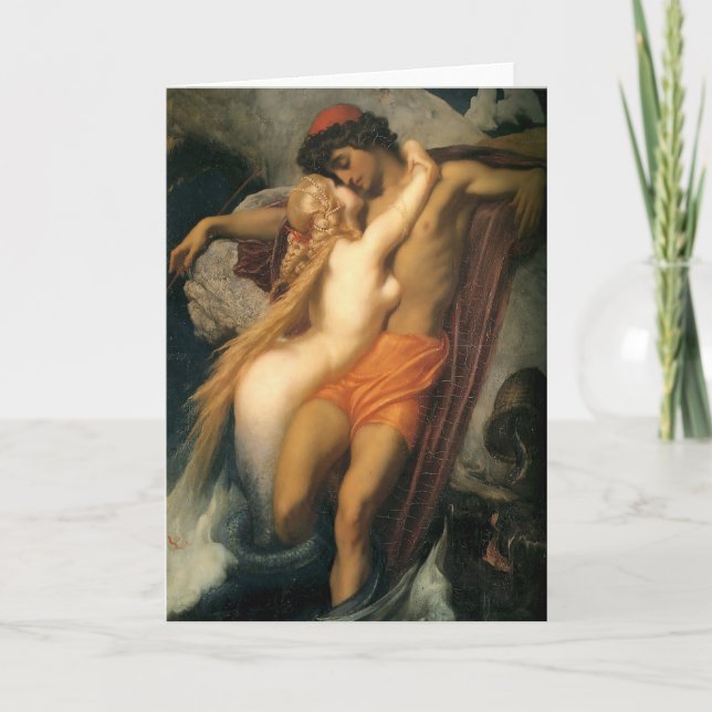 The Fisherman and the Syren | Frederic Leighton Card (Front)