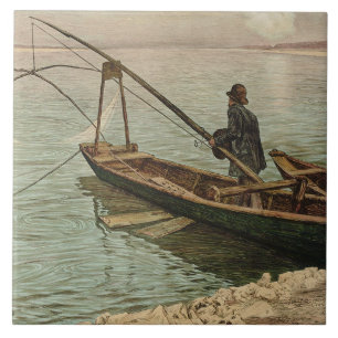 The Fisherman (by Max Kurzweil) Ceramic Tile