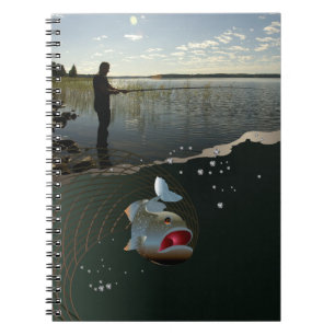 The fisherman. Happy fishing Notebook