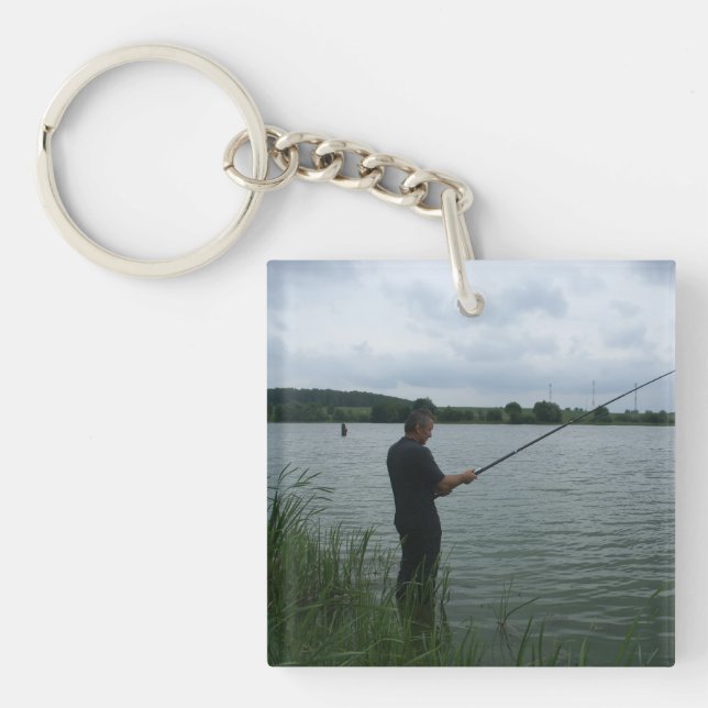 The fisherman in the evening key ring (Front)