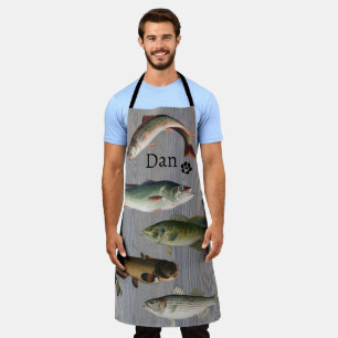 The Fisherman's Chef's & Husband w/ Name Apron