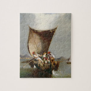 The Fisherman's Family (oil on canvas) Jigsaw Puzzle