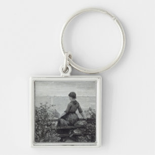 The Fisher's Lass, from 'Leisure Hour', 1888 Key Ring