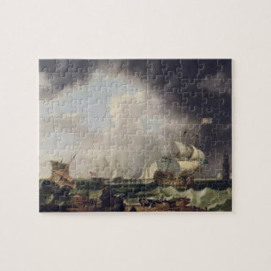 The Fishery, c.1764 (oil on canvas) Jigsaw Puzzle