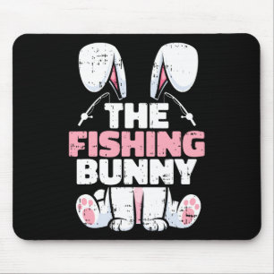 The Fishing Bunny Easter Family Matching Spring Me Mouse Pad