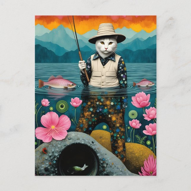 The Fishing Cat Postcard (Front)