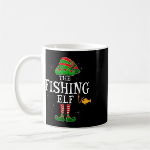 The Fishing Elf Group Matching Family Christmas Fi Coffee Mug