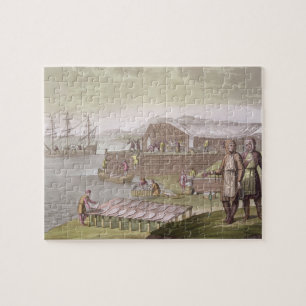 The fishing industry, Newfoundland, from 'Le Costu Jigsaw Puzzle