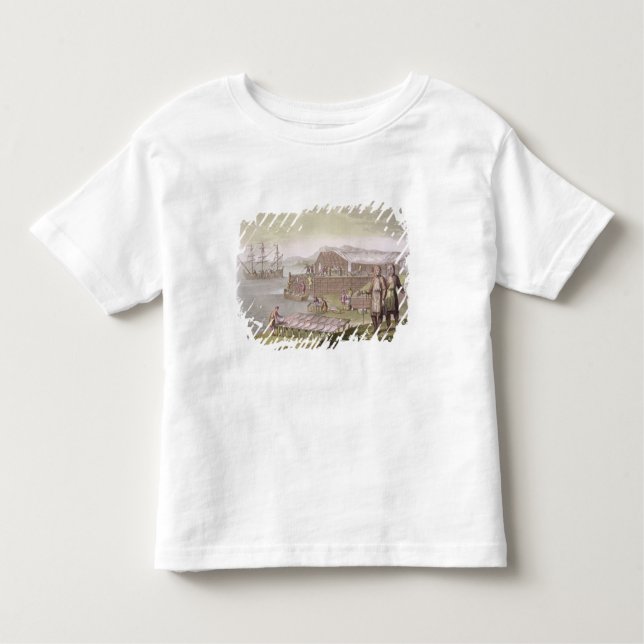 The fishing industry, Newfoundland, from 'Le Costu Toddler T-Shirt (Front)