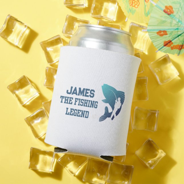 The Fishing Legend Custom Can Cooler (In Situ Summer)