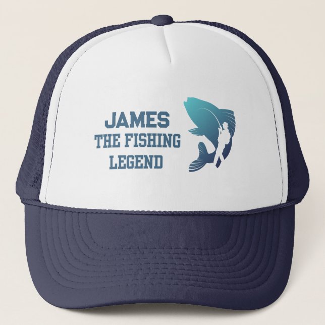 The Fishing Legend Custom Trucker Hat (Front)