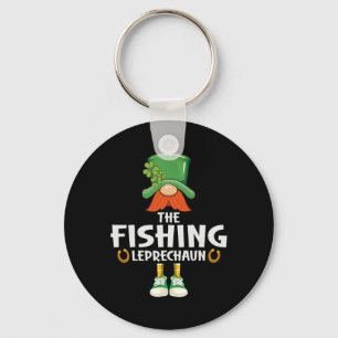 The Fishing Leprechaun Saint Patrick's Day Party Key Ring