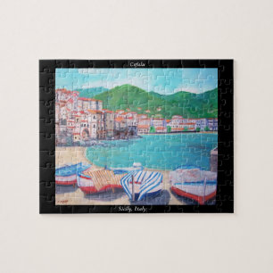 The fishing village of Cefalu - Jigsaw Puzzle