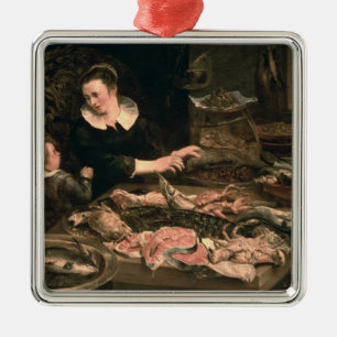 The Fishmonger Metal Ornament