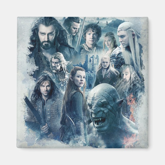 The Five Armies Character Graphic Magnet (Front)