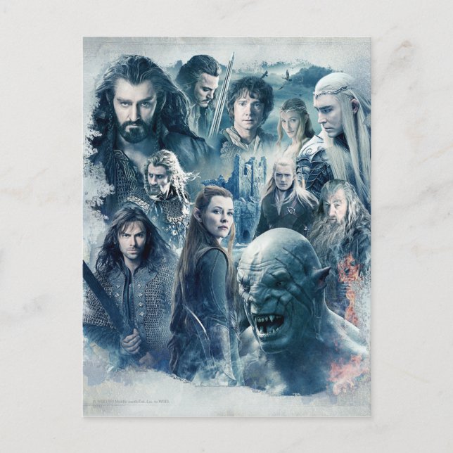 The Five Armies Character Graphic Postcard (Front)