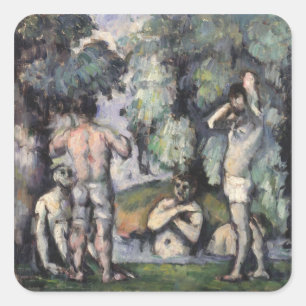 The Five Bathers, c.1875-77 Square Sticker