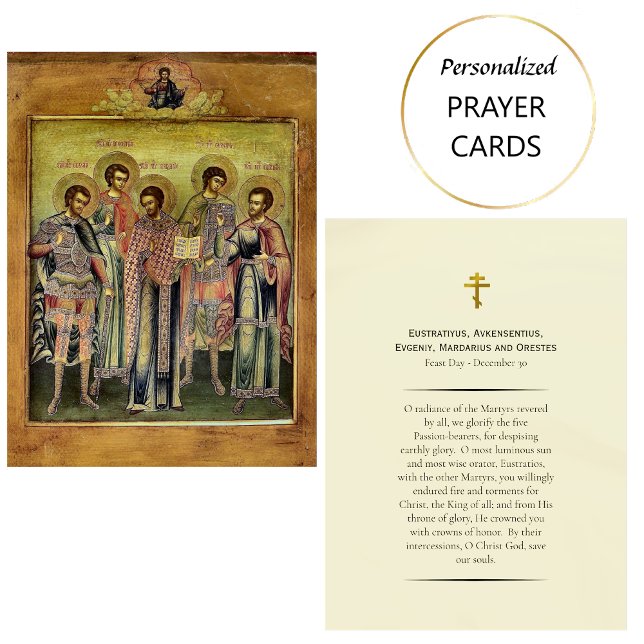 The Five Companions Holy Martyrs Prayer Card (Creator Uploaded)