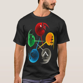 The Five Elements Of Qigong Tai Chi t Design T-Shirt