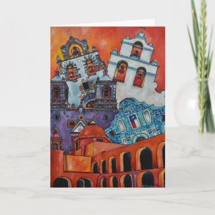 The Five Missions San Antonio Greeting Card
