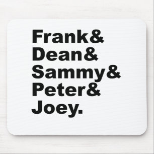 The Five Rats Frank Dean Sammy Joey & Peter Mouse Pad