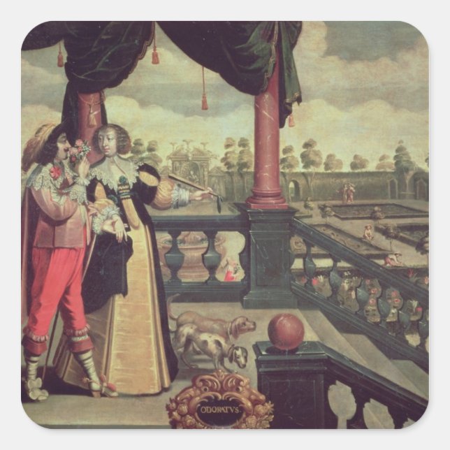 The Five Senses - Smell Square Sticker (Front)