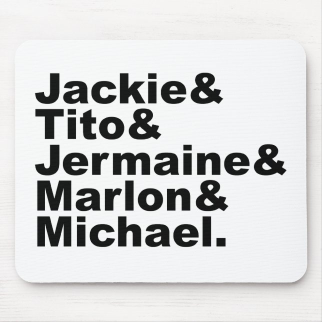 The Five Singing Brothers From Gary, Indiana Mouse Pad (Front)