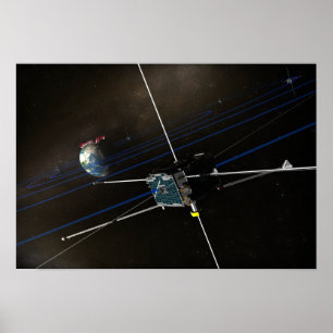 The five THEMIS spacecraft in orbit Poster