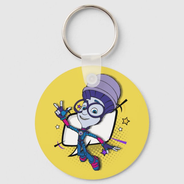 The Fixies | Fixie Comics - Joyful Digit Key Ring (Front)