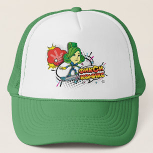 The Fixies   Fixie Comics- Verda on her fixieboard Trucker Hat