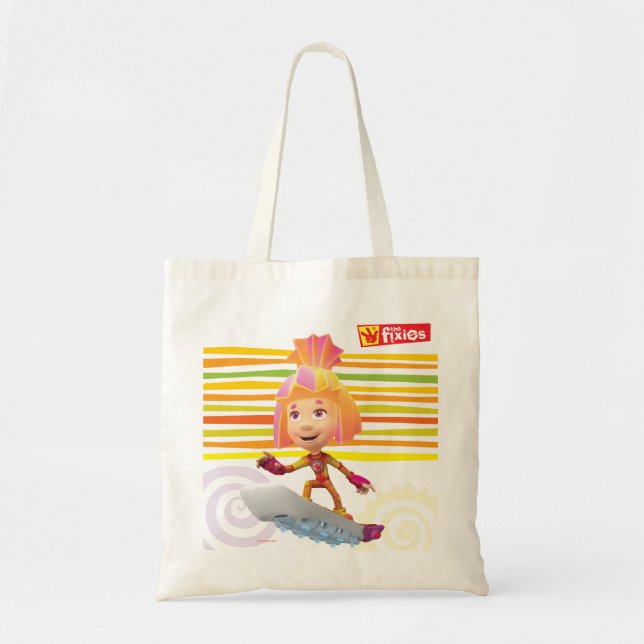 The Fixies | Simka on her fixieboard Tote Bag (Front)