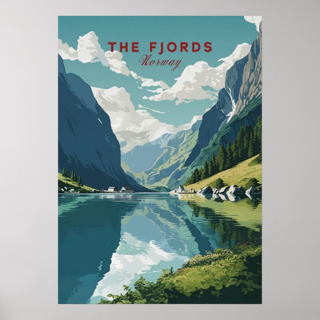 The Fjords, Norway Poster (Front)