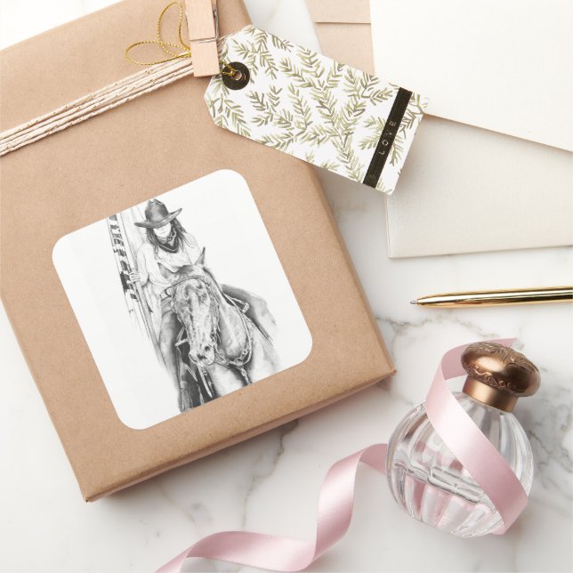 The Flag Carrier Square Sticker (Gifting)