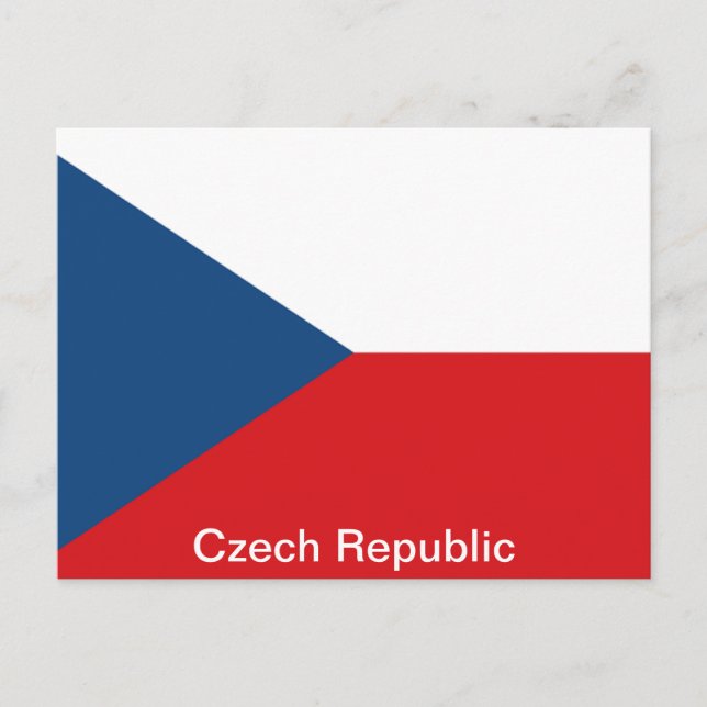 The Flag Czech Republic Postcard (Front)