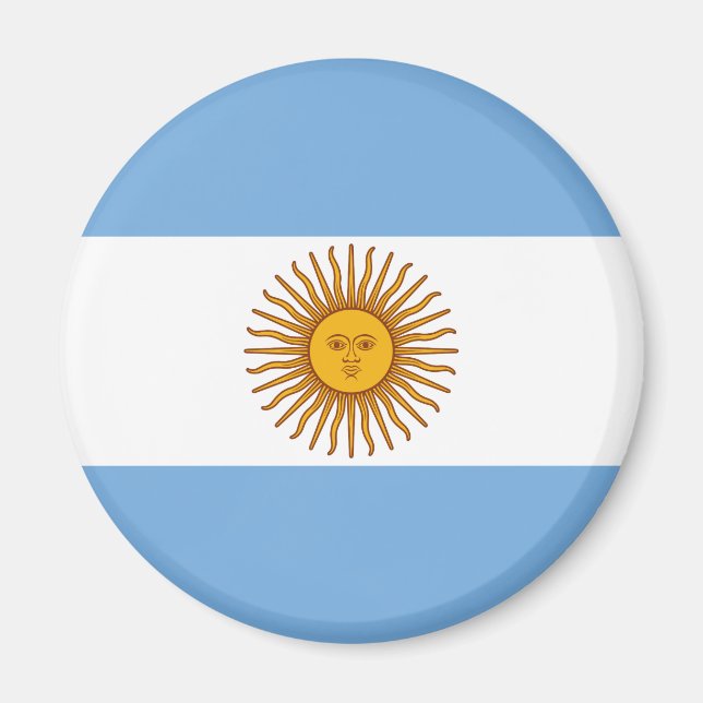 The Flag of Argentina Magnet (Front)