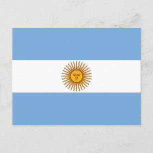 The Flag of Argentina Postcard