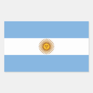 The Flag of Argentina Rectangular Sticker