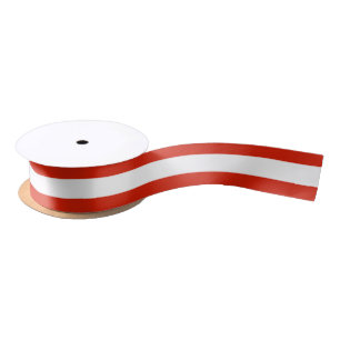 The flag of Austria Satin Ribbon